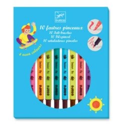 Djeco 10 Feutres Pinceaux Pop