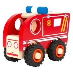 Small Foot Ambulance Véhicule En Bois -Djeco Magasin ambulance vehicule en bois 3