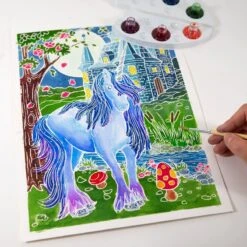Aquarellum Phospho Licornes -Djeco Magasin aquarellum phospho licornes 2