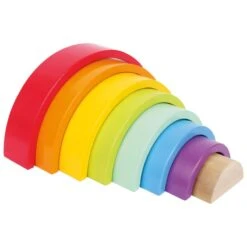 Small Foot Arc-en-ciel Blocs De Construction En Bois