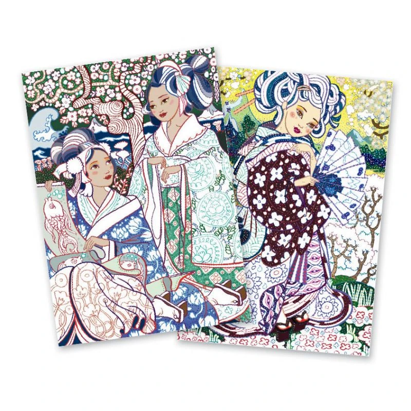 Djeco Atelier Feutres Pinceaux : Jeunes Filles Aux Cerisiers 2 Djeco Atelier Feutres Pinceaux : Jeunes Filles Aux Cerisiers – Image 2