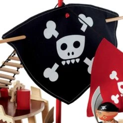 Ze Pirat Boat - Bateau Pirate Djeco En Bois -Djeco Magasin bateau pirates arty toys 3