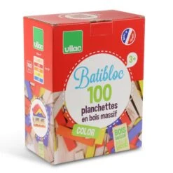 Vilac Batibloc Color 100 Planchettes En Bois Colorées