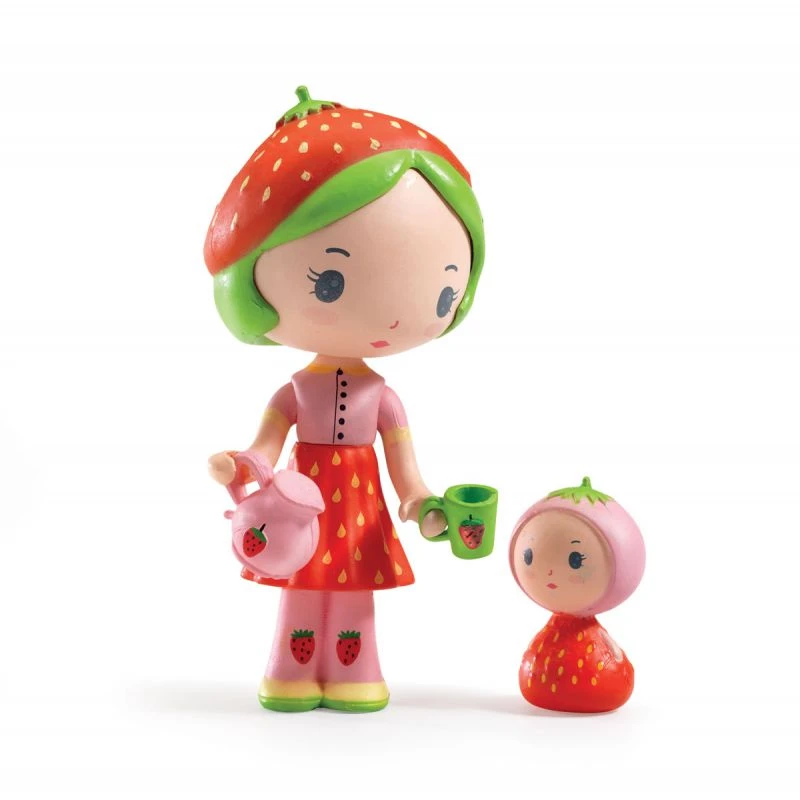 Djeco Berry Et Lila La Fraise - Figurine Tinyly 1 Djeco Berry Et Lila La Fraise - Figurine Tinyly