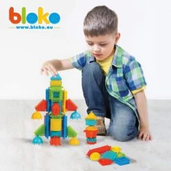Coffret De 100 BIoko Avec 1 Ferme Et 3 Figurines 3D -Djeco Magasin bloko coffret de 100 bioko avec 1 ferme et 3 figurines 3d 4