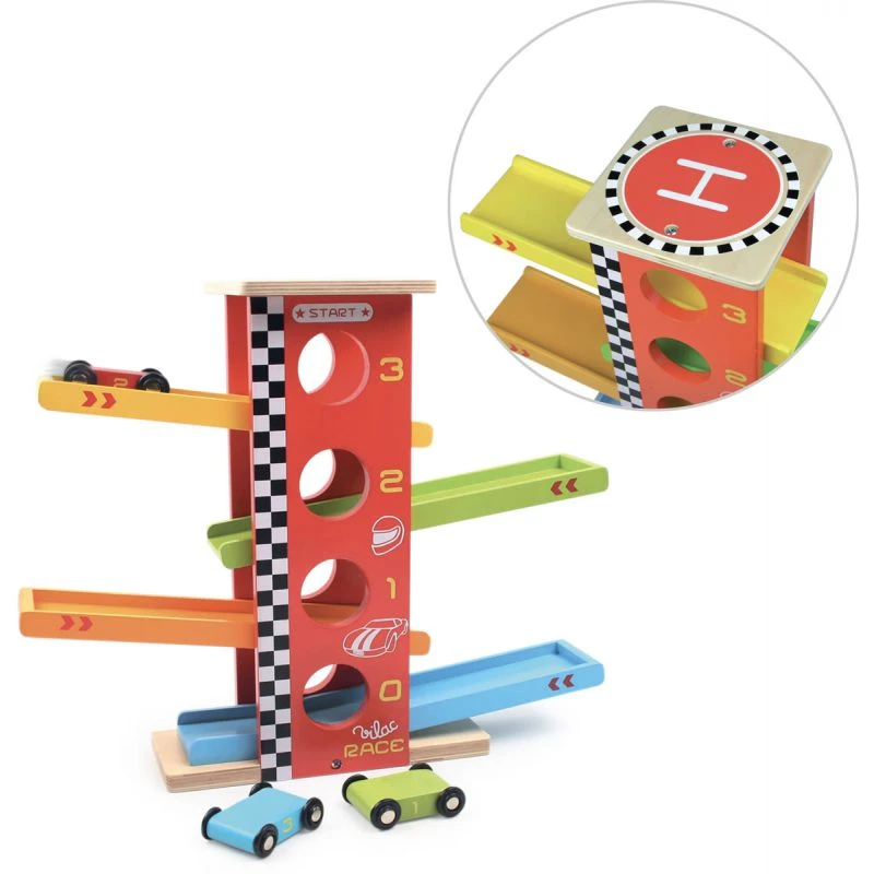 Vilac Cascade De Voitures Racing 2 Vilac Cascade De Voitures Racing – Image 2