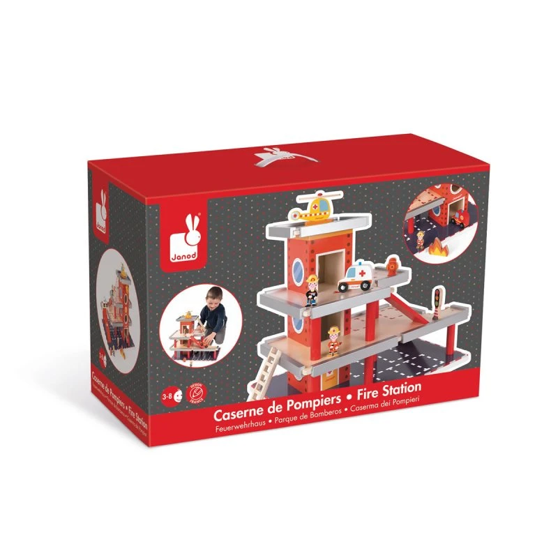 Janod Caserne De Pompiers En Bois 2 Janod Caserne De Pompiers En Bois – Image 2