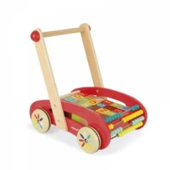 Janod Chariot De Marche Avec Cubes En Bois ABC Buggy Tatoo -Djeco Magasin chariot de marche abc buggy tatoo 2