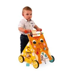 Chariot De Marche Multi Activités Avec Frein Chat - Janod -Djeco Magasin chariot multi activites chat 10