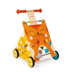 Chariot De Marche Multi Activités Avec Frein Chat - Janod -Djeco Magasin chariot multi activites chat 5