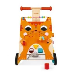 Chariot De Marche Multi Activités Avec Frein Chat - Janod -Djeco Magasin chariot multi activites chat 6