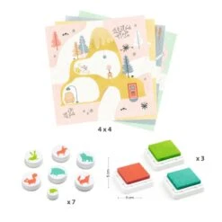 Djeco Coffret De Tampons - En Visite 6 Djeco Coffret De Tampons - En Visite -Djeco Magasin coffret de tampons en visite 2