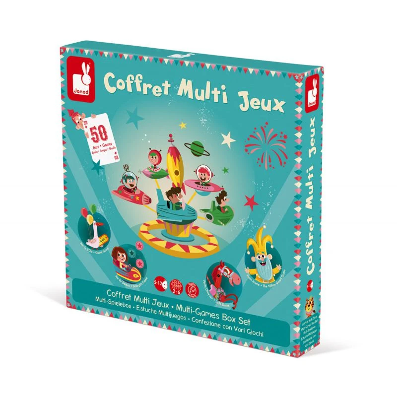 Janod Coffret Multi Jeux Carrousel 2 Janod Coffret Multi Jeux Carrousel – Image 2