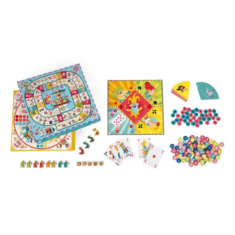 Janod Coffret Multi Jeux Carrousel 3 Janod Coffret Multi Jeux Carrousel – Image 3