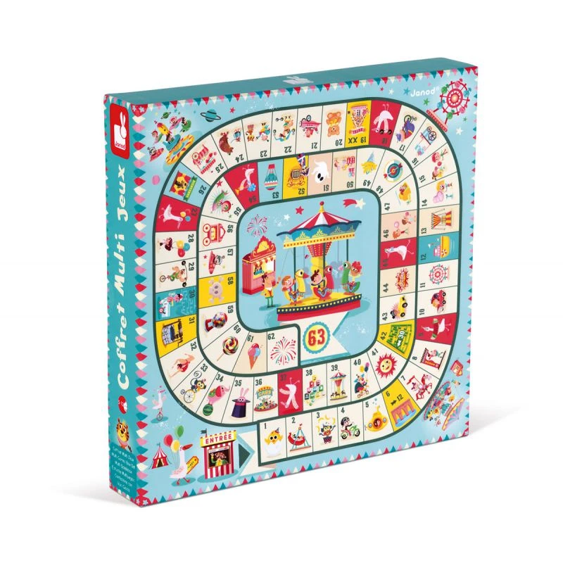 Janod Coffret Multi Jeux Carrousel 1 Janod Coffret Multi Jeux Carrousel