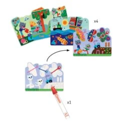 Djeco Coloriage à L'eau - Caché Dans Le Jardin -Djeco Magasin coloriage a l eau cache dans le jardin 2