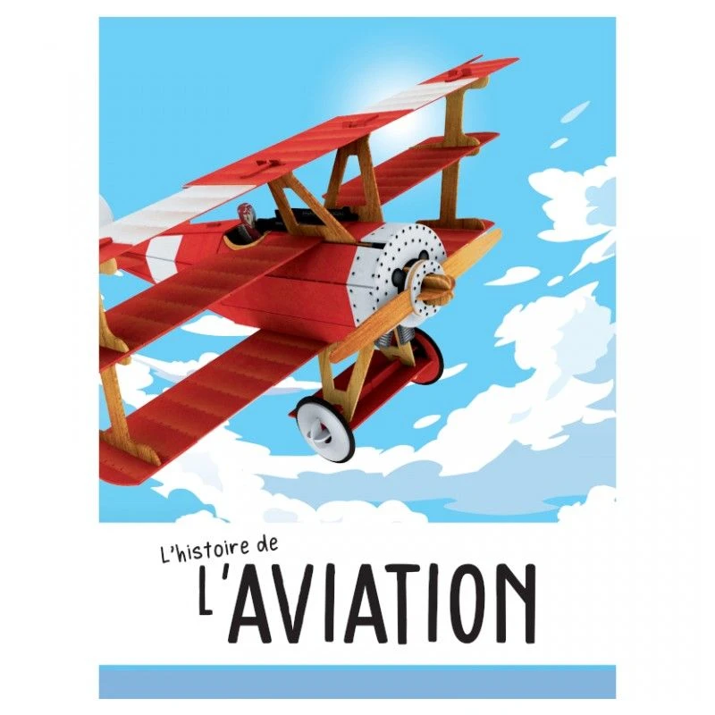 Construis L'avion 3D + Histoire De L'aviation - Livre + Maquette 3 Construis L'avion 3D + Histoire De L'aviation - Livre + Maquette – Image 3