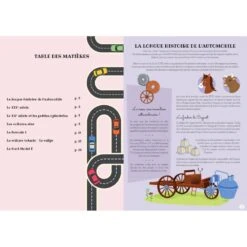 Construis La Voiture 3D + Histoire De L'automobile - Livre + Maquette -Djeco Magasin construis la voiture 3d livre maquette 2