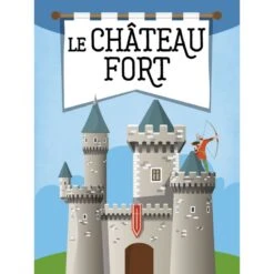 Construis Le Château Fort 3D - Livre Et Maquette -Djeco Magasin construis le chateau fort 3d 2
