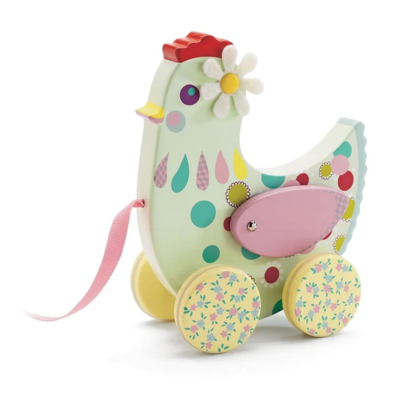 Djeco Cotcotte Jouet à Traîner 1 Djeco Cotcotte Jouet à Traîner