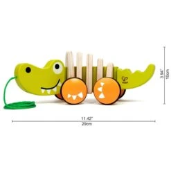 Hape Crocodile à Tirer -Djeco Magasin crocodile a tirer 3