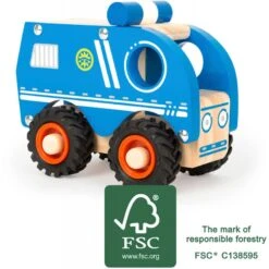 Small Foot Fourgon De Police En Bois -Djeco Magasin fourgon de police en bois 2