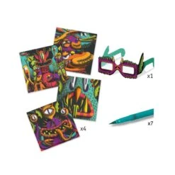 Djeco Funny Freaks - Coloriage Avec Effets 3D -Djeco Magasin funny freaks effets 3d 2