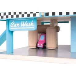 Janod Garage Station Service En Bois -Djeco Magasin garage bois station service janod 2