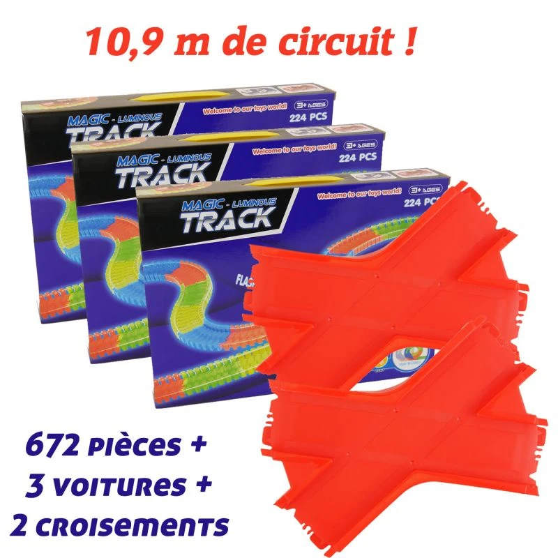 Giga Set Magic Tracks 672 Pièces + 2 Croisements 1 Giga Set Magic Tracks 672 Pièces + 2 Croisements