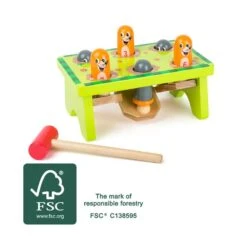 Small Foot Jeu à Cogner "Chasse à La Taupe" -Djeco Magasin jeu a cogner chasse a la taupe 2