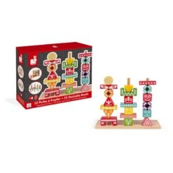 Jeu De Pièces à Empiler Edutotem - Janod -Djeco Magasin jeu de pieces a empiler edutotem janod 7