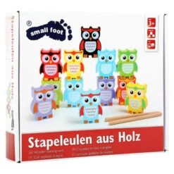 Small Foot Jouet à Empiler Hiboux -Djeco Magasin jouet a empiler hiboux 2