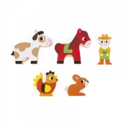 Janod Jouet à Empiler Multikub Ferme -Djeco Magasin jouet a empiler multikub ferme 3