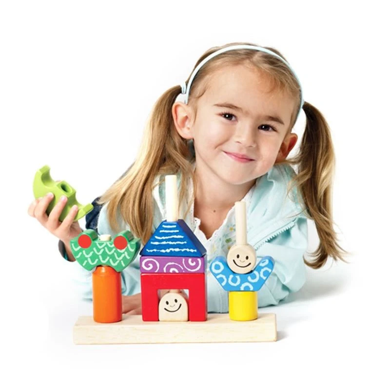 Jour Et Nuit - Jeu à Empiler Et Casse-tête En Bois 4 Jour Et Nuit - Jeu à Empiler Et Casse-tête En Bois – Image 4