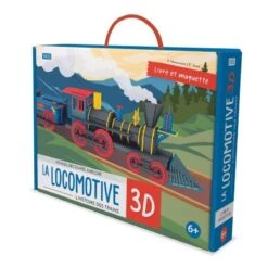 La Locomotive 3D + Histoire Des Trains - Livre + Maquette