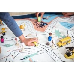 L.A. Roadmap / Sac Rangement & Tapis - Play And Go -Djeco Magasin la roadmap sac rangement tapis play and go 12