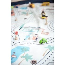 L.A. Roadmap / Sac Rangement & Tapis - Play And Go -Djeco Magasin la roadmap sac rangement tapis play and go 15