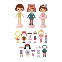 Vilac Le Dressing De Chloé - Jeu Magnétique -Djeco Magasin le dressing de chloe 4