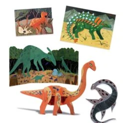 Djeco Le Monde Des Dinosaures - Coffret Multi-activités -Djeco Magasin le monde des dinosaures coffret multi activites 2