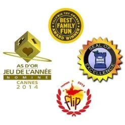 ASMODEE Les 3 Petits Cochons - Dés Et Stratégie - Purple Brain -Djeco Magasin les 3 petits cochons purple brain 3