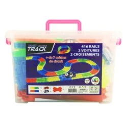 Mega Kit Magic Tracks 416 Pièces + 2 Voitures + 2 Croisements