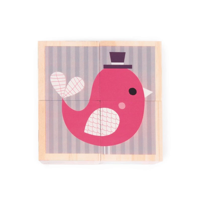 Janod Cubes En Bois Bébés Animaux 5 Janod Cubes En Bois Bébés Animaux – Image 5