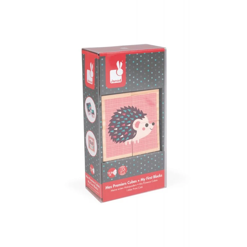 Janod Cubes En Bois Bébés Animaux 1 Janod Cubes En Bois Bébés Animaux