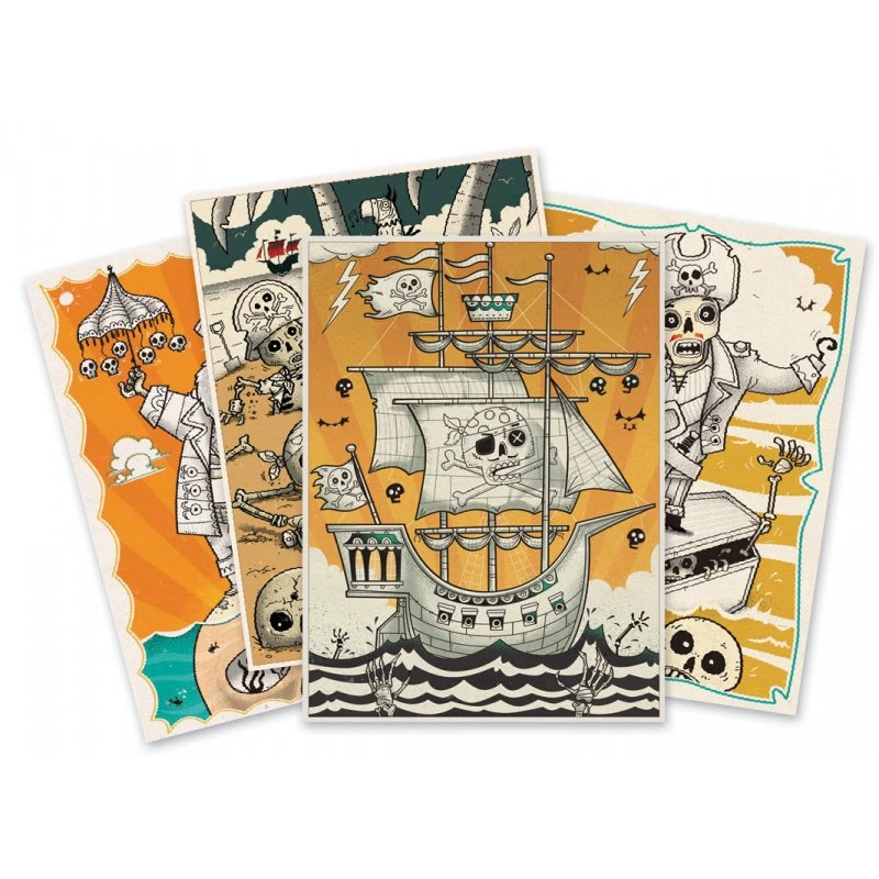 Djeco Mort De Trouille - Feutres Pinceaux 2 Djeco Mort De Trouille - Feutres Pinceaux – Image 2