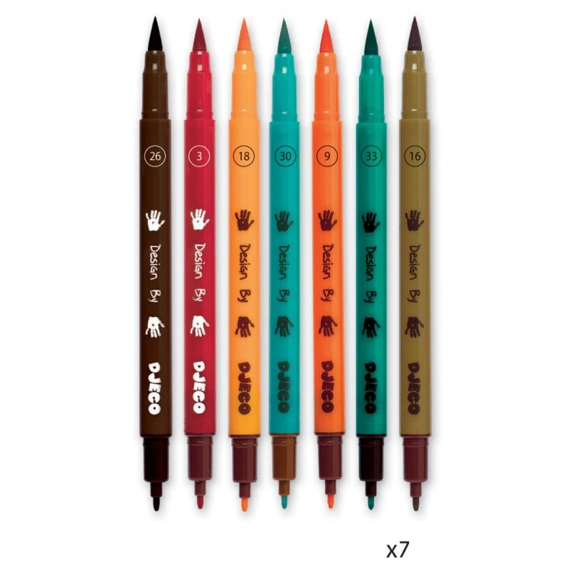 Djeco Mort De Trouille - Feutres Pinceaux 4 Djeco Mort De Trouille - Feutres Pinceaux – Image 4