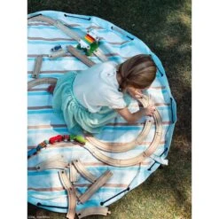 Outdoor Stripes / Sac Rangement Tapis - Play And Go -Djeco Magasin outdoor stripes sac rangement tapis play and go 5
