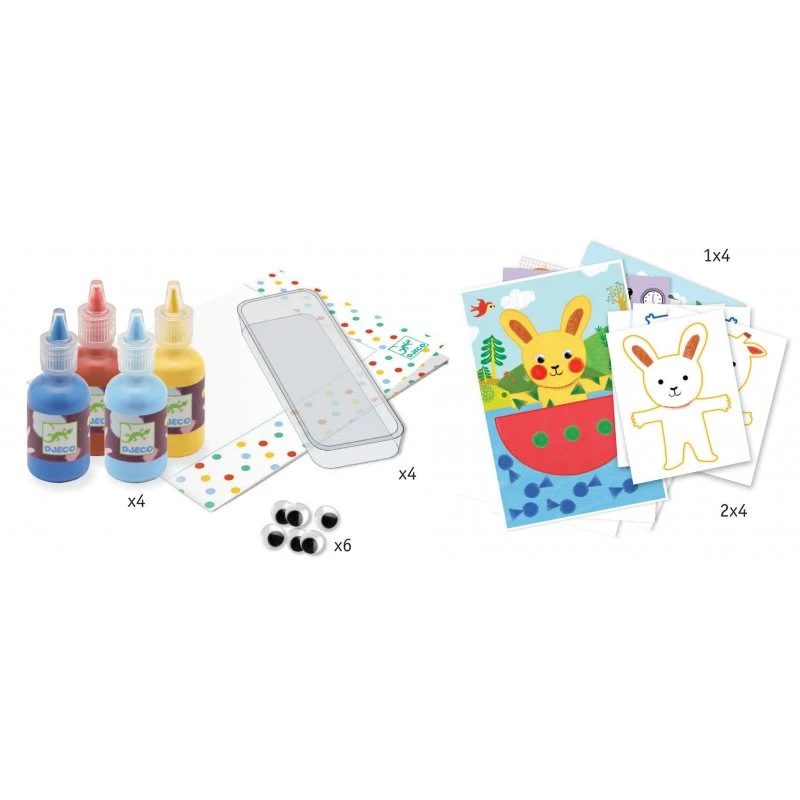 Djeco Peinture à L'éponge : Les Aventures Des Doudous 2 Djeco Peinture à L'éponge : Les Aventures Des Doudous – Image 2