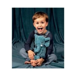 Peluche Ptipotos L'éléphant Bleu 6 Peluche Ptipotos L'éléphant Bleu -Djeco Magasin peluche ptipotos l elephant bleu 2