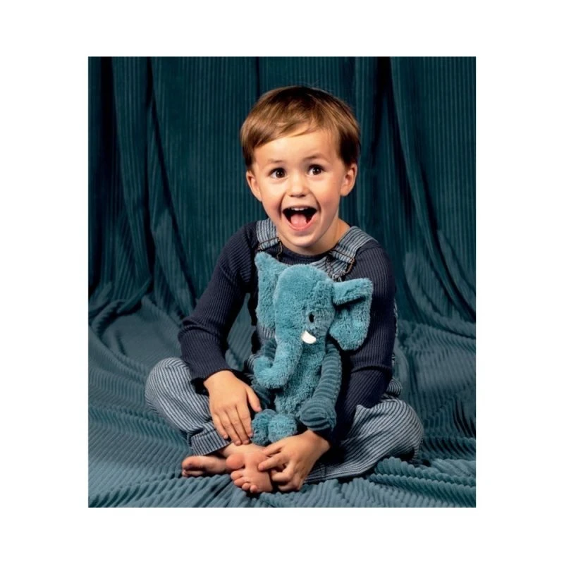 Peluche Ptipotos L'éléphant Bleu 3 Peluche Ptipotos L'éléphant Bleu – Image 3