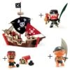 Petit Pack Bateau Pirate Djeco Avec 3 Figurines